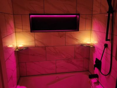 Bathtub Mood Lighting Installation