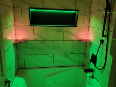 Bathtub Mood Lighting Installation